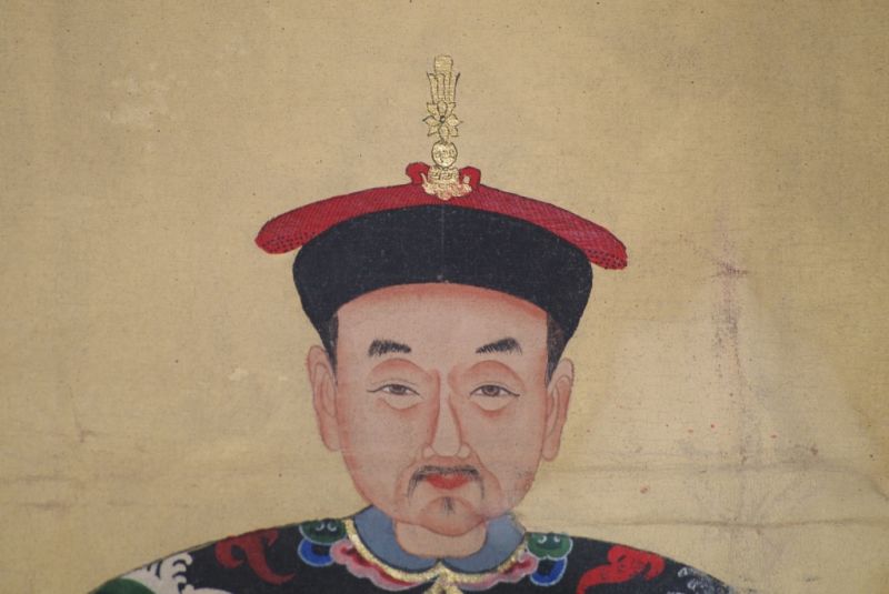 Pareja de ancestros Chinos Emperador de China Burdeos 4