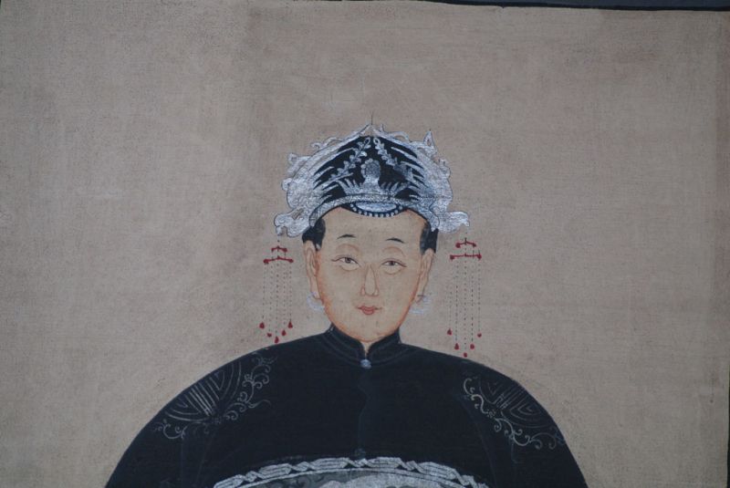 Pareja de ancestros Chinos Pintura China Moderno 3