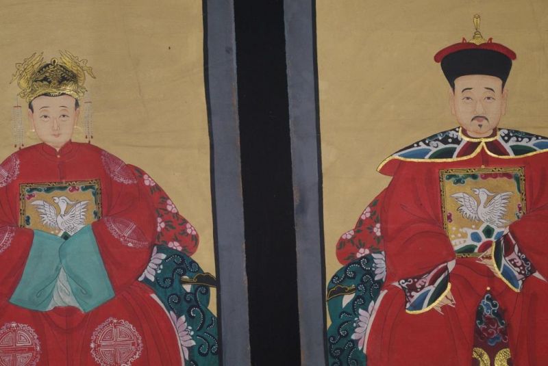 Pareja de Ancestros Emperador de China Rojo 2