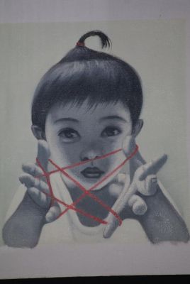 Peinture chinoise sur Toile - Artiste Contemporain Zhu Yiyong Jeune fille Peinture chinoise sur Toile - Artiste Contemporain Zhu Yiyong Jeune fille