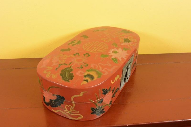 Pequeña Caja de laca china - Rojo 5