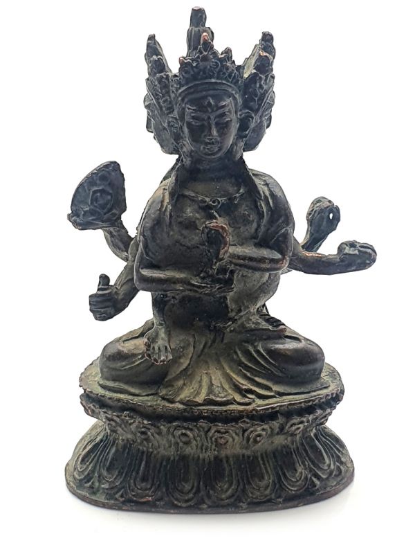Pequeña Estatua de Latón - deidad budista 1