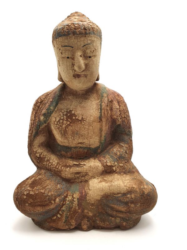 Pequeña Estatua de Madera Pequeño Buda 1