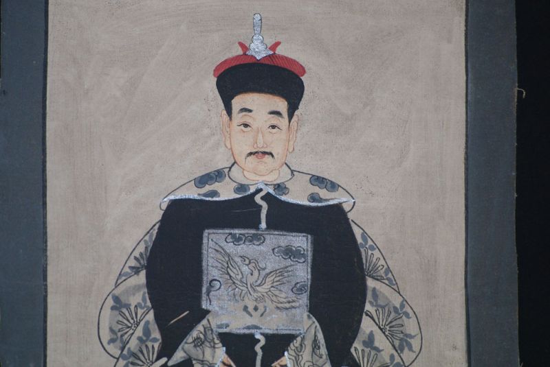 Pequeña Pareja de ancestros Chinos Pintura China Moderno 2 4