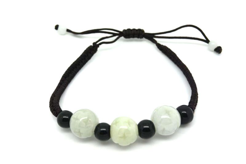 Pequeña Pulsera de Jade Bolas 1