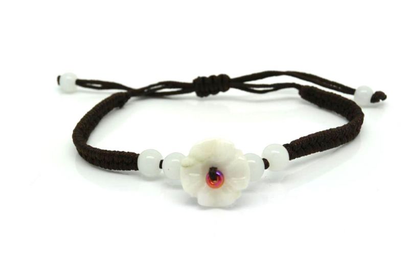 Pequeña Pulsera de Jade Flor 2