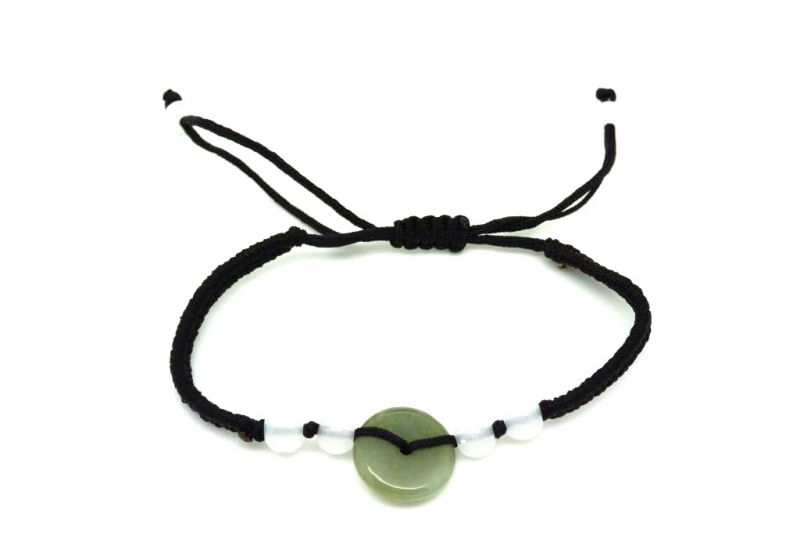 Pequeña Pulsera de Jade Moneda china 1