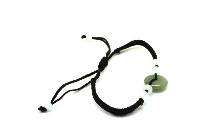 Pequeña Pulsera de Jade Moneda china 3