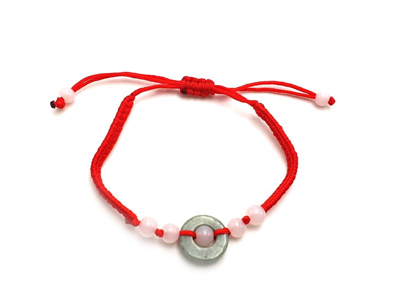 Pequeña Pulsera de Jade Moneda de suerte 1