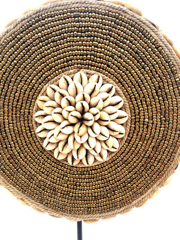 Pequeño Bidisco de Indonesia - Conchas y perlas - 20 cm 2