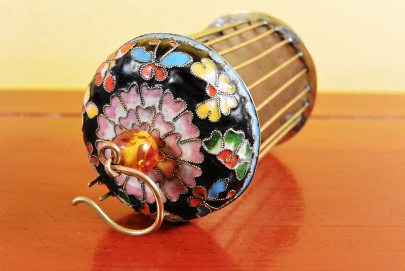 Pequeño Jaula de Grillos China Cloisonné Negro 4