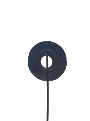 Petit disque Bi chinois 10cm avec Support en métal - Noir