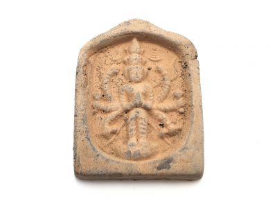 Petite Plaque chinoise en Terre Cuite Mahayana Petite Plaque chinoise en Terre Cuite Mahayana