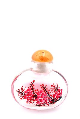 Petite tabatière en Verre - Artiste Chinois - Le cerisier