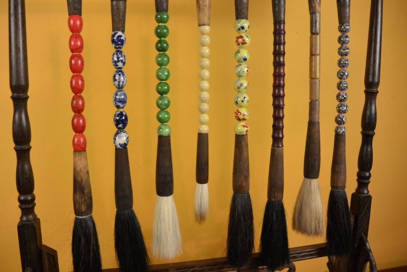 8 Pinsel mit Gross Chinesische Pinselhalter 4