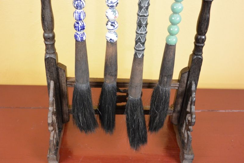 Pinsel mit Klein Chinesische Pinselhalter 4