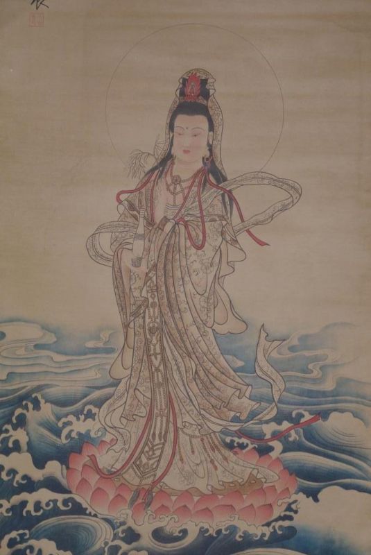 Pintura China Kakemono diosa china del agua 2