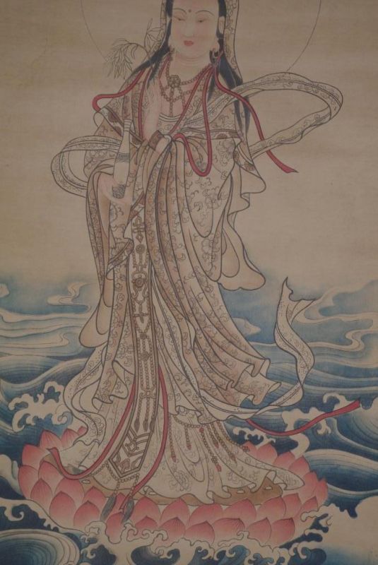 Pintura China Kakemono diosa china del agua 5