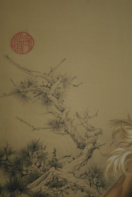 Pintura China sobre seda Caballo 2 5
