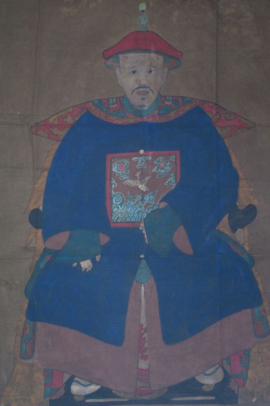 Pintura grande de un dignatario chino (alrededor de 70 años) - Hombre 3