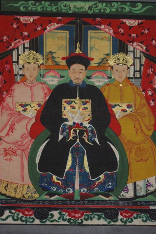 Pintura sobre tela de Emperadores, Ancestros y Dignitarios Chinos 2