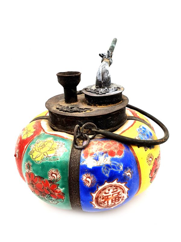 Pipa de agua chino en porcelana - Multicolor 3