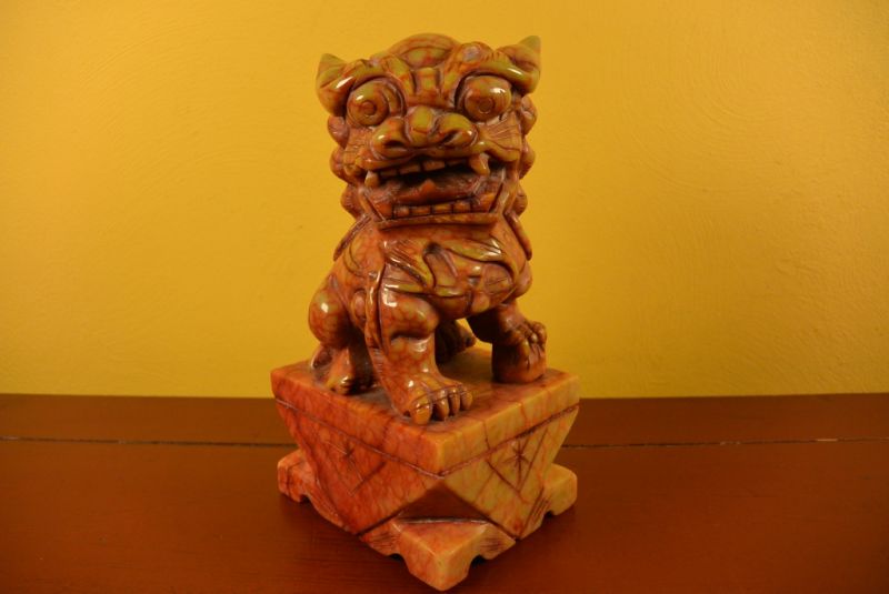 Pixiu Jade chino Leones de Fu 1