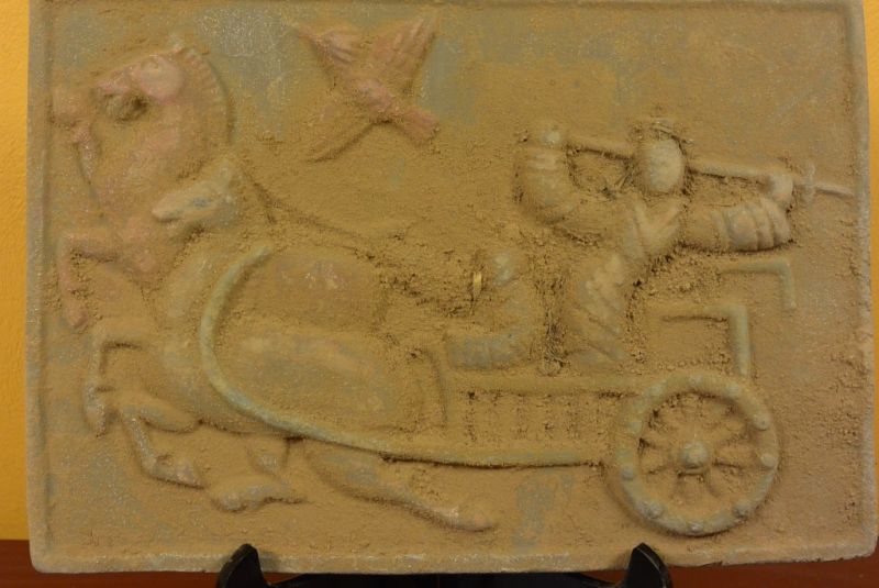 Placa de terracota de China Carro de guerra 4