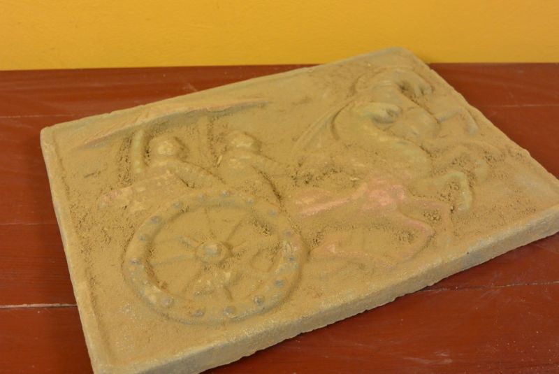 Placa de terracota de China Dinastía Tang 5