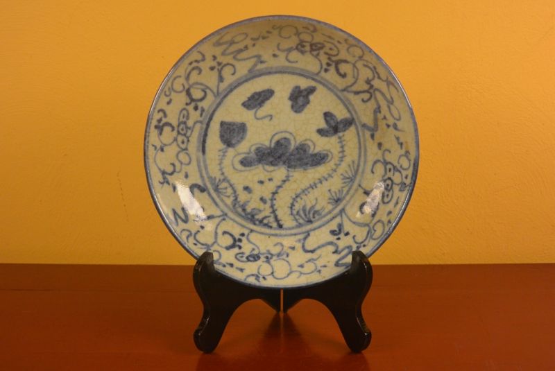 Plato de porcelana china Lotus 2 1