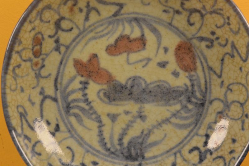 Plato de porcelana china Lotus 3 2