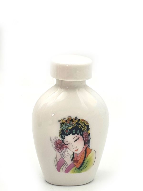 Porcelain bottle - Chinese Liquid Ink - 35ml - chinese woman 2