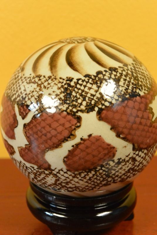 Porcelain Chinese Ball with Stand 2