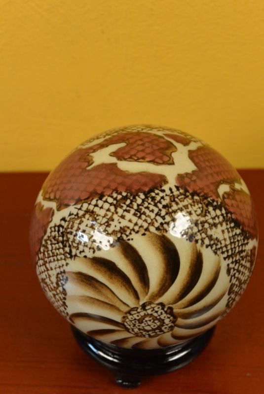 Porcelain Chinese Ball with Stand 5