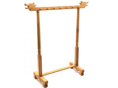 Porte pinceaux en bois - 14 emplacements (7x2) - Bois naturel Porte pinceaux en bois - 14 emplacements (7x2) - Bois naturel