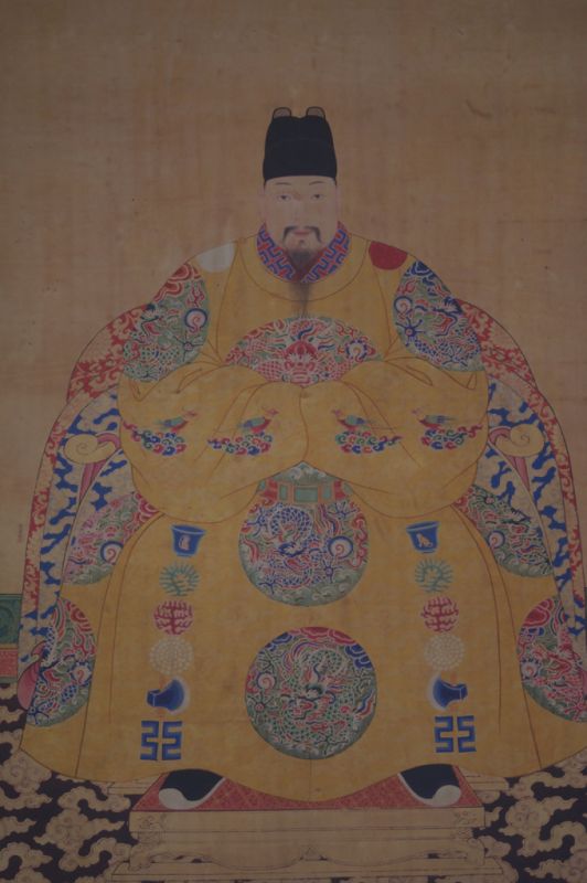 Porträt chinesischer Vorfahren - Kaiser-Qing-Dynastie - Ming-Dynastie - Kaiser Zhengde 3