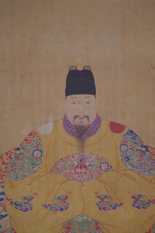 Porträt chinesischer Vorfahren - Kaiser-Qing-Dynastie - Ming-Dynastie - Kaiser Zhengde 4