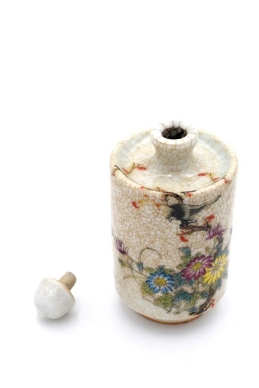 Porzelan Schnupftabakflasche Blume 3