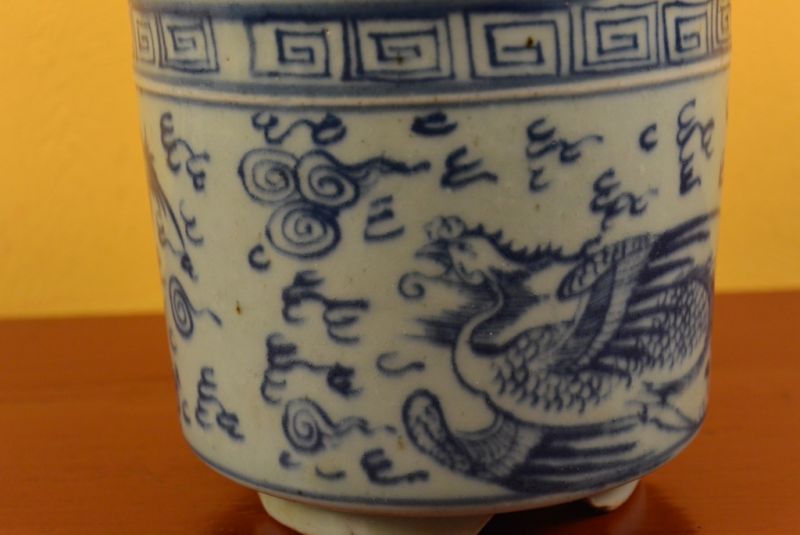 Porzellan Schale aus China Drache und Phönix 3