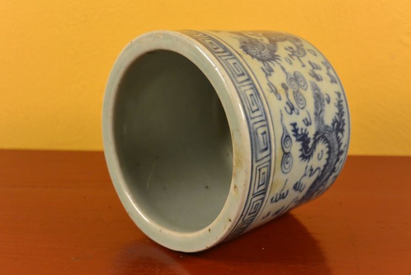 Porzellan Schale aus China Drache und Phönix 5