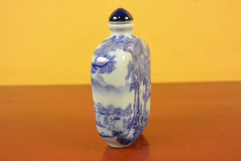 Porzellan Schnupftabakflasche Chinesisch Wald 2 2