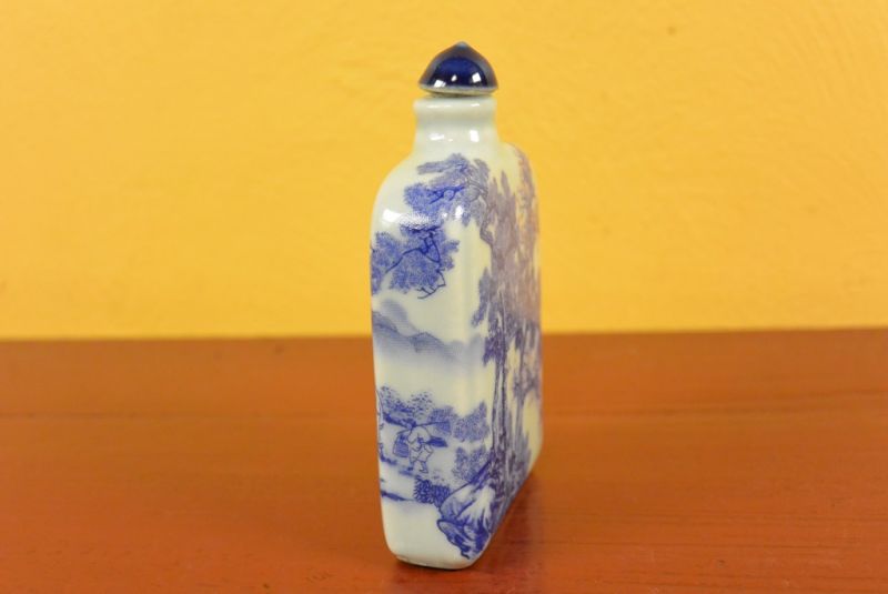 Porzellan Schnupftabakflasche Chinesisch Wald 3 3