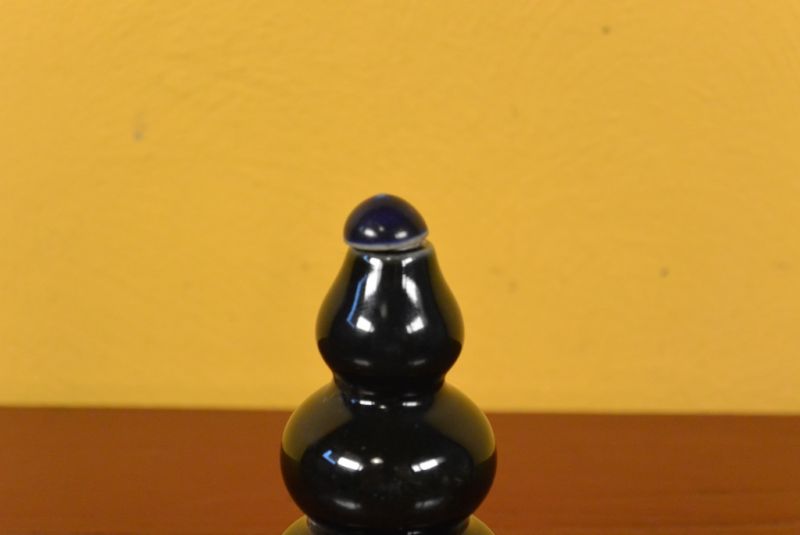 Porzellan Schnupftabakflasche Chinesische blau 1 2