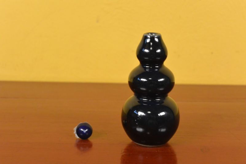 Porzellan Schnupftabakflasche Chinesische blau 1 5
