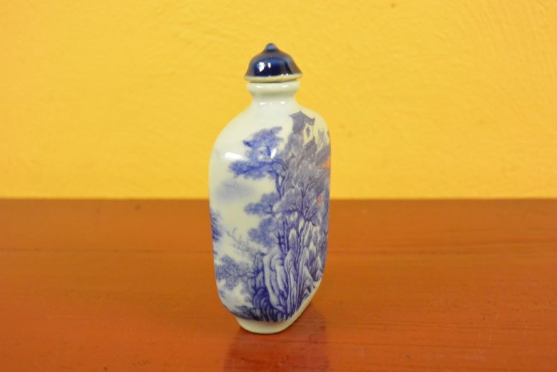 Porzellan Schnupftabakflasche chinesische Landschaft 5 2