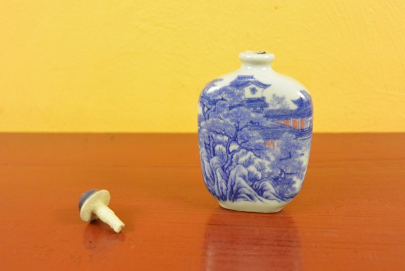 Porzellan Schnupftabakflasche chinesische Landschaft 5 5