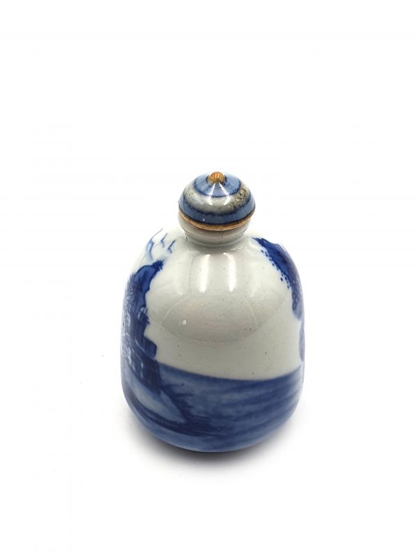 Porzellan Schnupftabakflasche - chinesische Landschaft 6 3