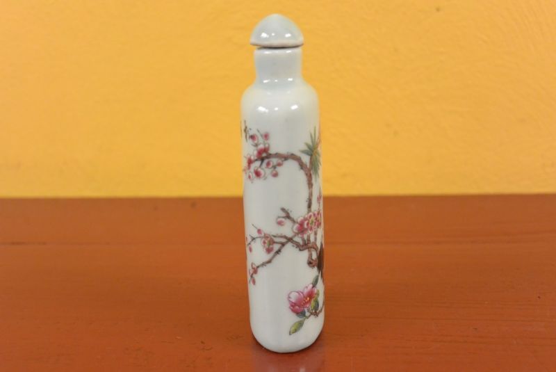 Porzellan Schnupftabakflasche Kraniche 2 3