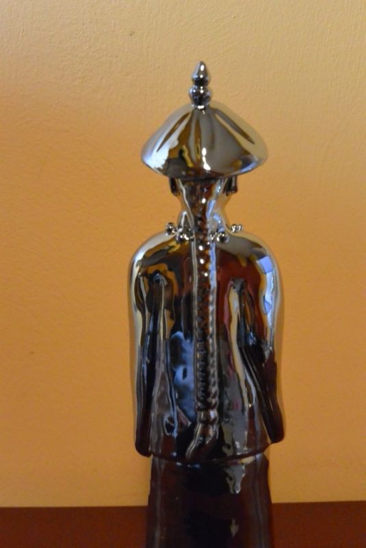 Porzellan Statuen aus China Alte Mandarin / silber 5