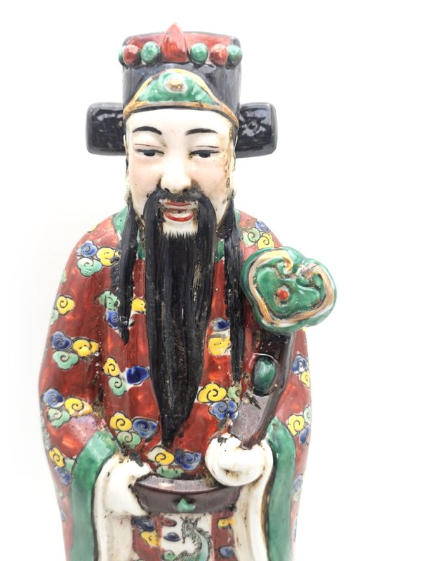 Porzellan Statuen aus China Die drei Sterne des Glücks – Gott Fu Xing 2